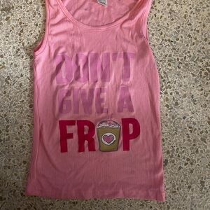 Pink Graphic Tank Top